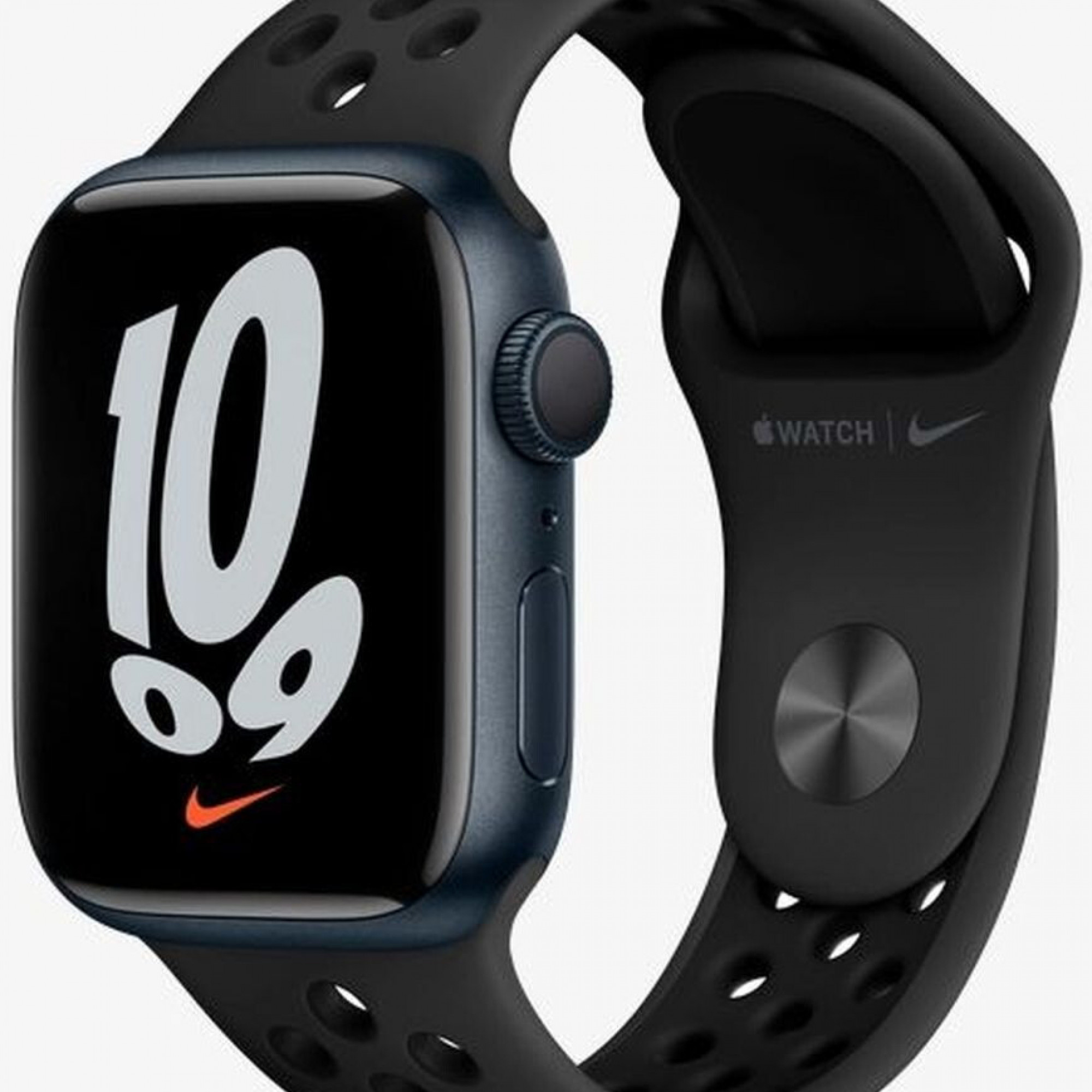 Apple Watch Nike Series 7 GPS 45mm Midnight Aluminium Case Anthracite/Black Nike Sport Band (MKNC3)